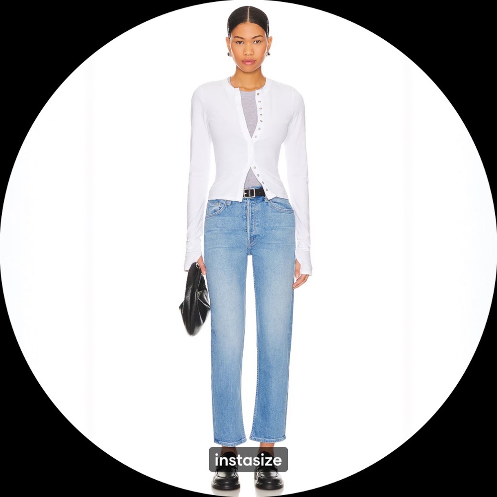 *NWT* MOTHER The Tomcat High Waist Crop Straight Leg Jeans